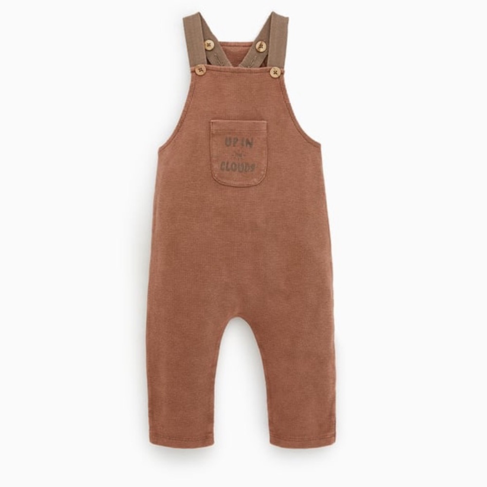 Zara Baby  Waffle Overalls Size 6-9 Mos